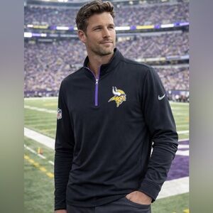 Nike Dri-FIT x NFL On Field Minnesota Vikings Quarter Zip Pullover Men’s XL EUC!